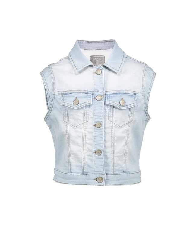 Geisha zomer gilet meisjes - jogg jeans - bleached denim