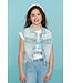 Geisha zomer gilet meisjes - jogg jeans - bleached denim