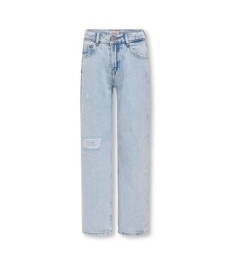 Kids ONLY zomer jeans broek meisjes - licht blauw denim - Kogdad