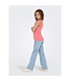 Kids ONLY zomer top meisjes - rib gestreept - zalm roze - Kogkenya