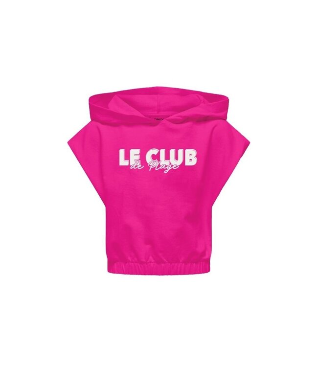Kids ONLY zomer sweatshirt S/S meisjes - fuchsia, roze paars - Kogamanda