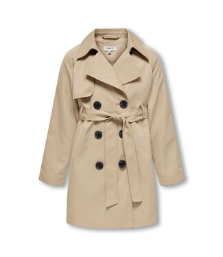 Kids ONLY zomer trenchcoat jas meisjes - taupe - Kogchloe