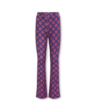 Kids ONLY zomer flair broek meisjes - AOP - blauw - Kogpaige