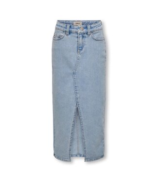 Kids ONLY zomer jeans midi rok meisjes - licht blauw denim - Kogsiri