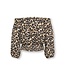 Kids ONLY zomer top meisjes - off shoulder, AOP - zwart - Kogglow