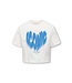 Kids ONLY zomer t-shirt S/S meisjes -  print - off wit - Kogdaphne