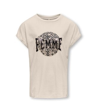 Kids ONLY zomer top S/S meisjes - beige - Koglucy