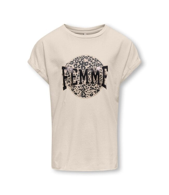 Kids ONLY zomer top S/S meisjes - beige - Koglucy
