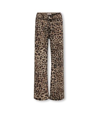 Kids ONLY zomer broek meisjes - wide fit - taupe - Koggianna-Madison