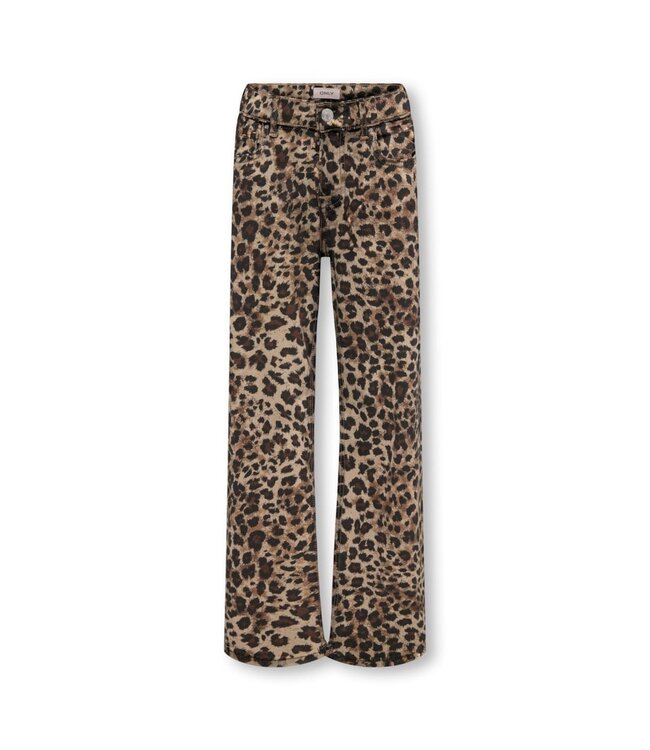 Kids ONLY zomer broek meisjes - wide fit - taupe - Koggianna-Madison