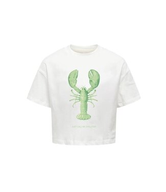 Kids ONLY zomer top S/S meisjes - print - wit - Kogkelly