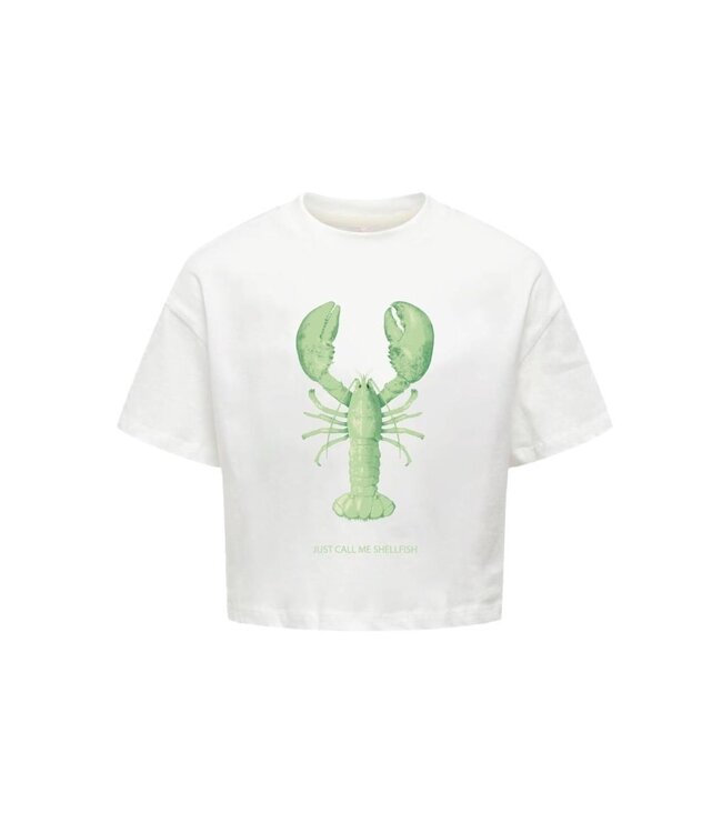 Kids ONLY zomer top S/S meisjes - print - wit - Kogkelly