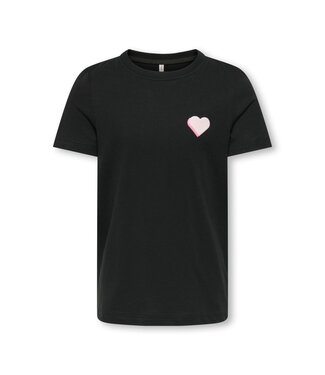 Kids ONLY zomer t-shirt S/S meisjes - zwart - Kogsenna