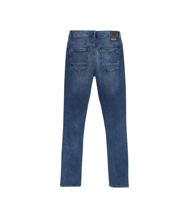 Rellix Jongens jeans broek slim fit - Used medium blauw denim