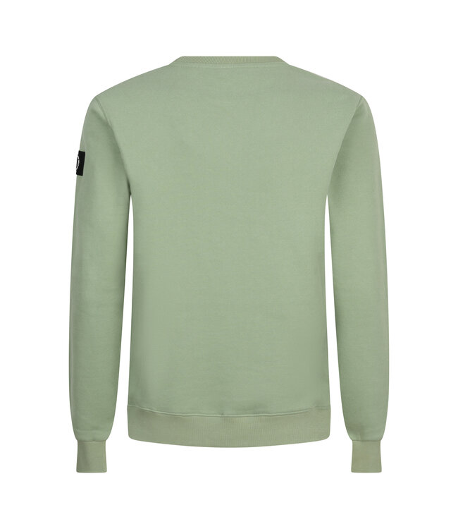 Rellix Jongens sweater creative brushed - Dusty lime groen