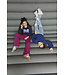 Indian Blue Jeans Meisjes jeans broek straight fit - Zilver grijs