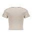 Frankie & Liberty Zomer t-shirt meisjes - zwart wit - gestreept - Rozy