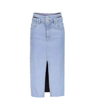 Frankie & Liberty Zomer jeans rok meisjes - licht blauw - Midi