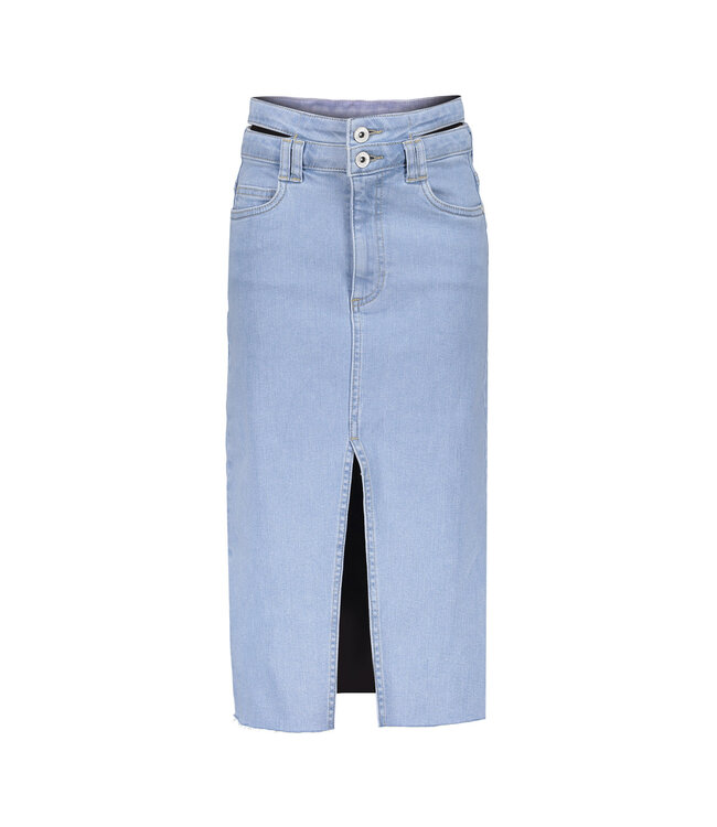 Frankie & Liberty Zomer jeans rok meisjes - licht blauw - Midi