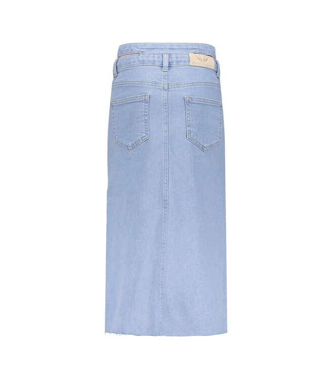 Frankie & Liberty Zomer jeans rok meisjes - licht blauw - Midi