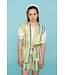 Geisha zomer gilet meisjes - fancy woven - groen / lime