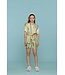 Geisha zomer gilet meisjes - fancy woven - groen / lime