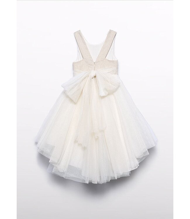 Abel & Lula Zomer jurk linnen shimmer meisjes - goud