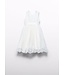 Abel & Lula Zomer jurk tule embroidery meisjes - creme wit