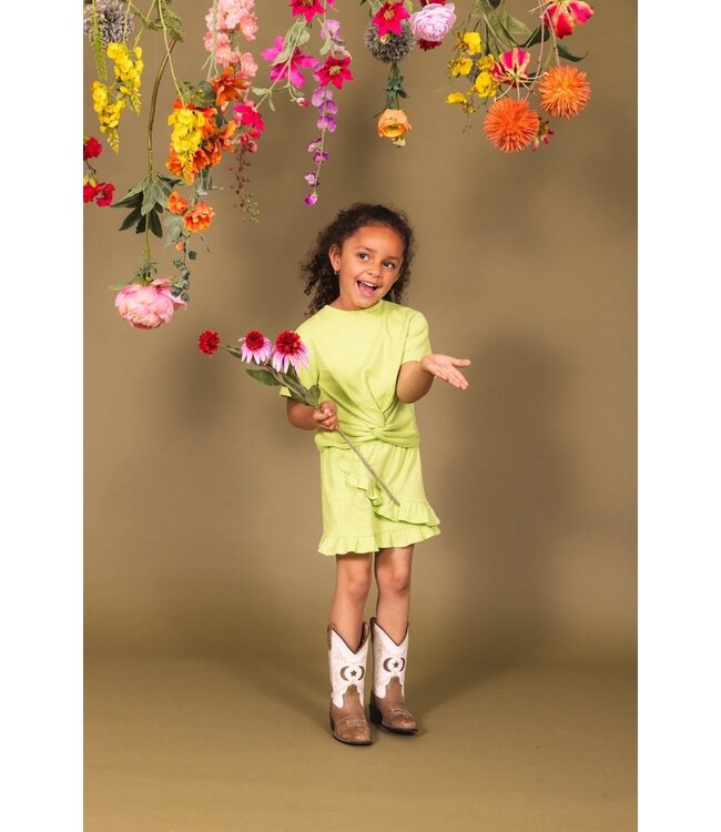 Quapi Zomer shirt meisjes - groen -  Fennie