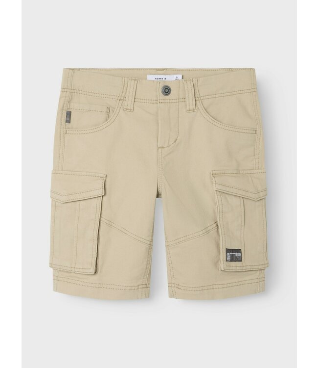 Name it zomer short jongens - cargo - taupe - Nkmryan