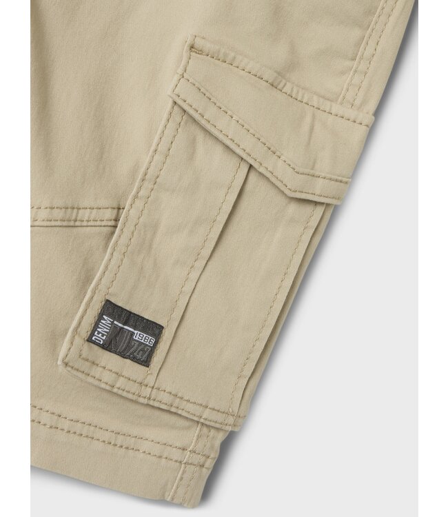 Name it zomer short jongens - cargo - taupe - Nkmryan