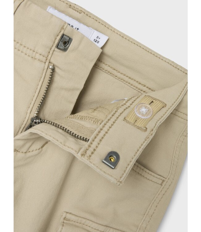 Name it zomer short jongens - cargo - taupe - Nkmryan