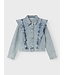 Name it zomer spijkerjas meisjes - licht blauw bleached denim - Nkflana