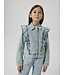 Name it zomer spijkerjas meisjes - licht blauw bleached denim - Nkflana