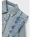 Name it zomer spijkerjas meisjes - licht blauw bleached denim - Nkflana