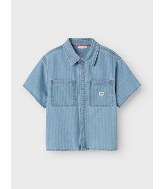 Name it zomer t-shirt S/S jongens - licht blauw denim - Nkmfelix
