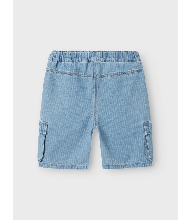 Name it zomer jeans short jongens - cargo - licht blauw denim - Nkmryan