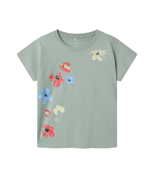Name it zomer top meisjes - blauw grijs - Nkffabiala
