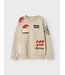 Name it zomer sweat shirt jongens - taupe - Nkmfesab