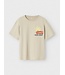 Name it zomer t-shirt jongens - taupe - Nkmfome