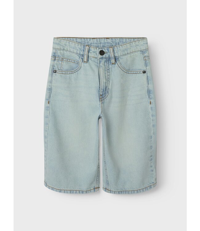 Name it zomer short jongens - vintage licht blauw denim - Nkmryan