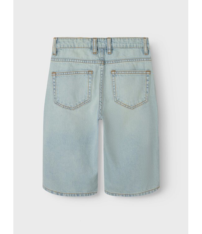 Name it zomer short jongens - vintage licht blauw denim - Nkmryan