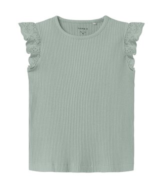 Name it zomer top S/S meisjes - blauw grijs - Nkfhalina
