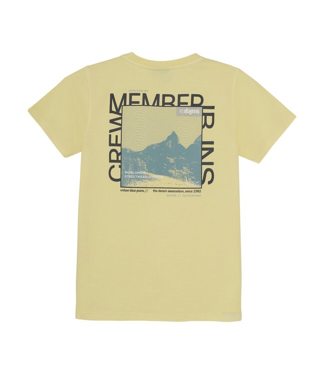 Indian Blue Jeans Zomer T-shirt S/S jongens - geel - print