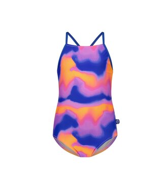 Just Beach zomer badpak meisjes - blauw - Sunset