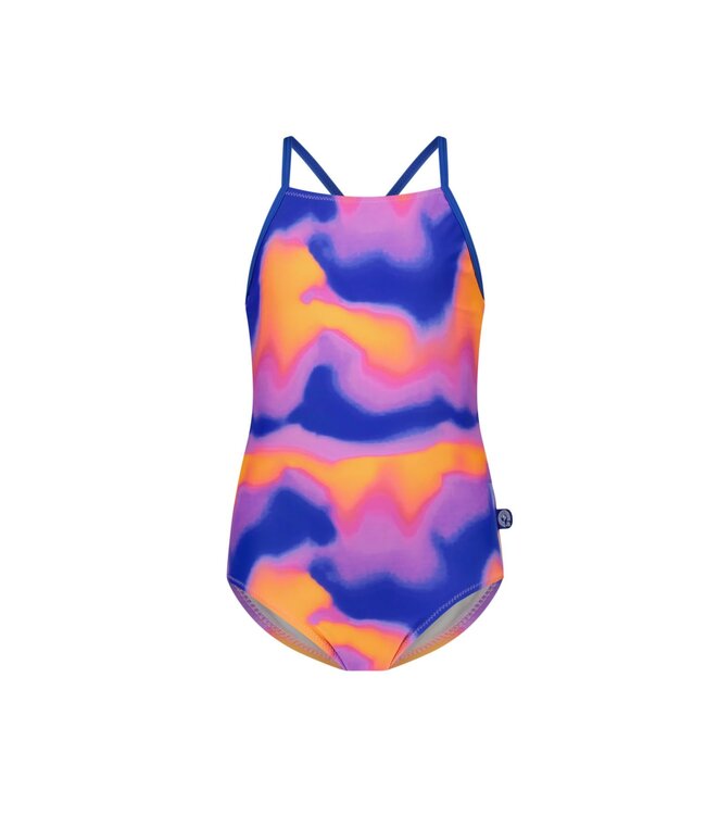 Just Beach zomer badpak meisjes - blauw - Sunset