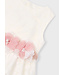 Mayoral Zomer jurk velours meisjes - natural wit