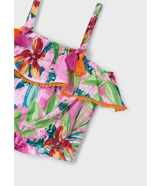 Mayoral Zomer blouse                        meisjes - orchidee paars