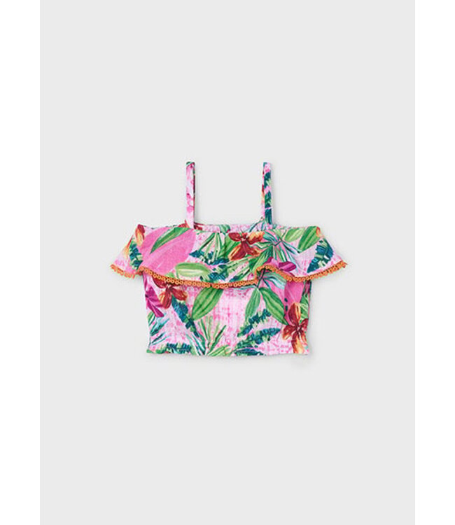 Mayoral Zomer blouse                        meisjes - orchidee paars