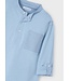 Mayoral Zomer polo shirt L/S mao kraag jongens - parel wit